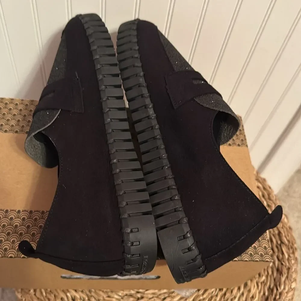 Ilse Jacobsen Black Tulip Slip-On Shoes with Glitter Detail- NIB